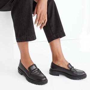 Madewell Leather Lugsole Bradley Loafers